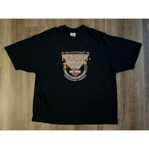 Vintage Harley-Davidson‎ Shirt Mens 2XL Black 25th Anniversary Germany 2001
